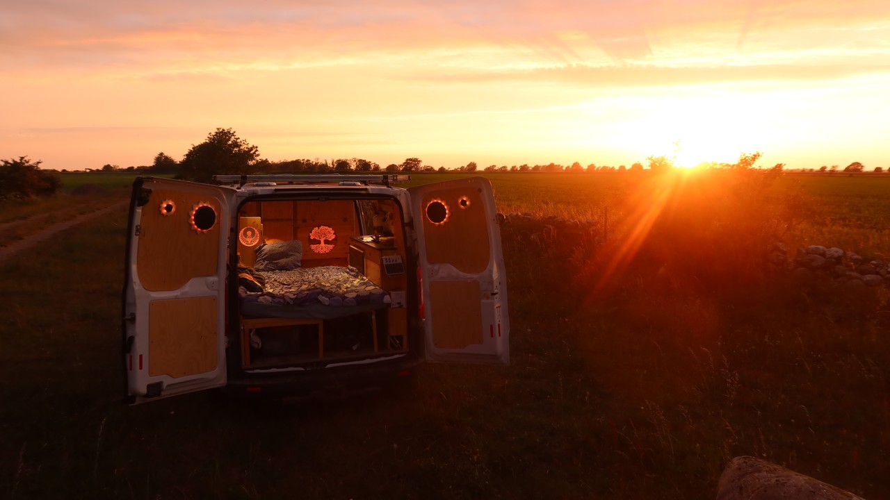 van sunset